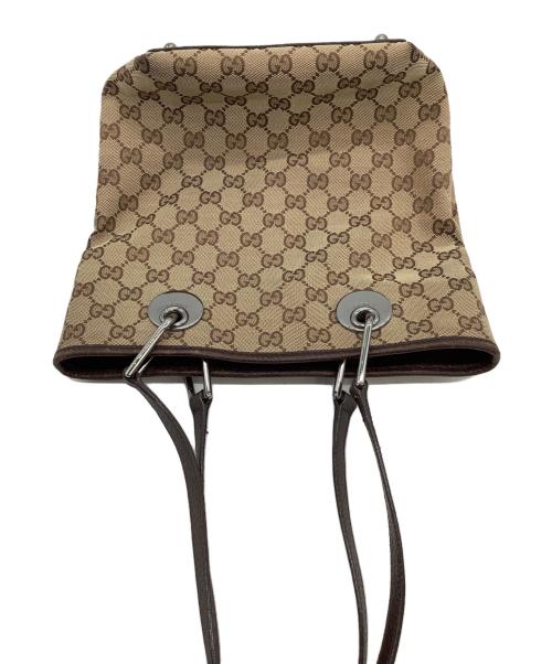 GUCCI（グッチ）GUCCI (グッチ) GG トートバッグ ブラウンの古着・服飾アイテム