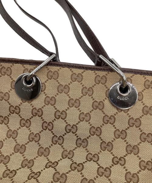 GUCCI（グッチ）GUCCI (グッチ) GG トートバッグ ブラウンの古着・服飾アイテム