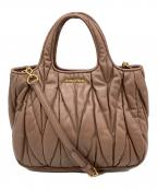 MIU MIUミュウミュウ）の古着「マテラッセ」｜ブラウン