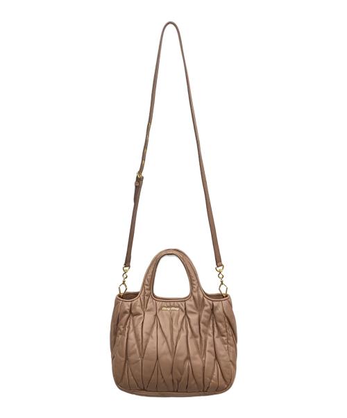 MIU MIU（ミュウミュウ）MIU MIU (ミュウミュウ) マテラッセ ブラウンの古着・服飾アイテム