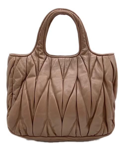 MIU MIU（ミュウミュウ）MIU MIU (ミュウミュウ) マテラッセ ブラウンの古着・服飾アイテム