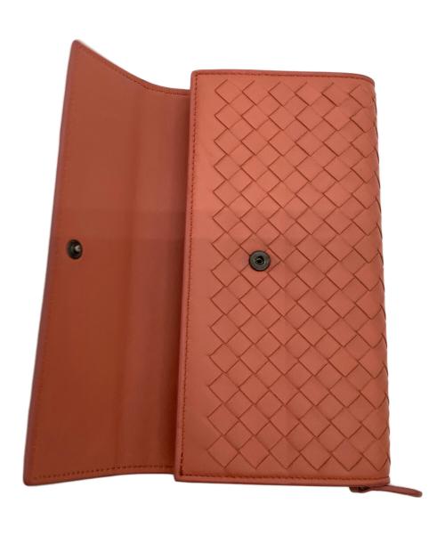 BOTTEGA VENETA（ボッテガベネタ）BOTTEGA VENETA (ボッテガベネタ) イントレチャート 長財布 ピンクの古着・服飾アイテム