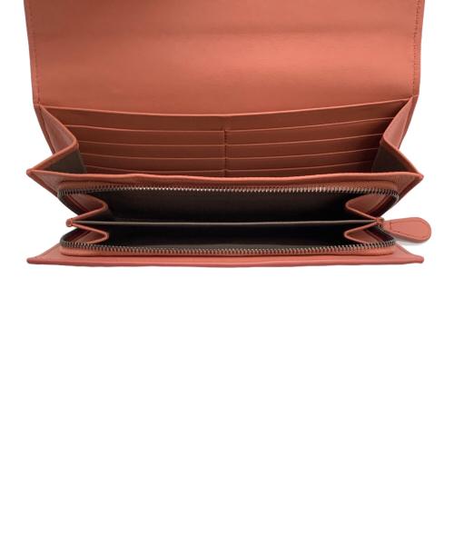 BOTTEGA VENETA（ボッテガベネタ）BOTTEGA VENETA (ボッテガベネタ) イントレチャート 長財布 ピンクの古着・服飾アイテム