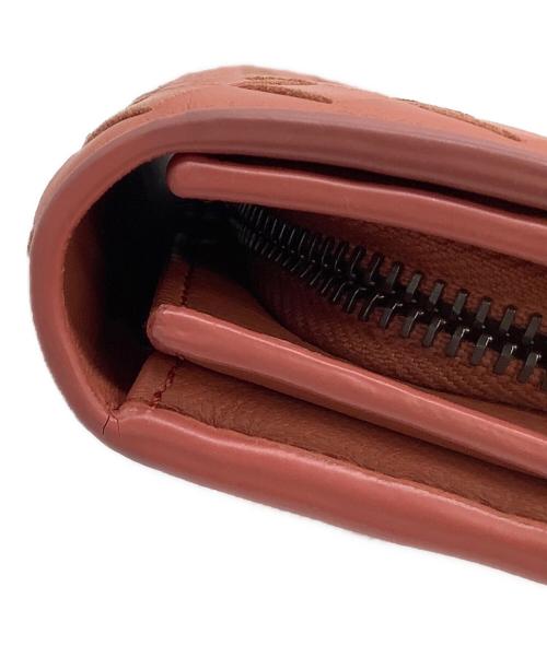 BOTTEGA VENETA（ボッテガベネタ）BOTTEGA VENETA (ボッテガベネタ) イントレチャート 長財布 ピンクの古着・服飾アイテム