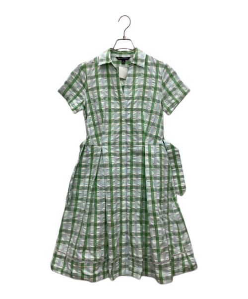 BROOKS BROTHERS（ブルックスブラザーズ）BROOKS BROTHERS (ブルックスブラザーズ) 半袖ワンピース 黄緑 未使用品の古着・服飾アイテム