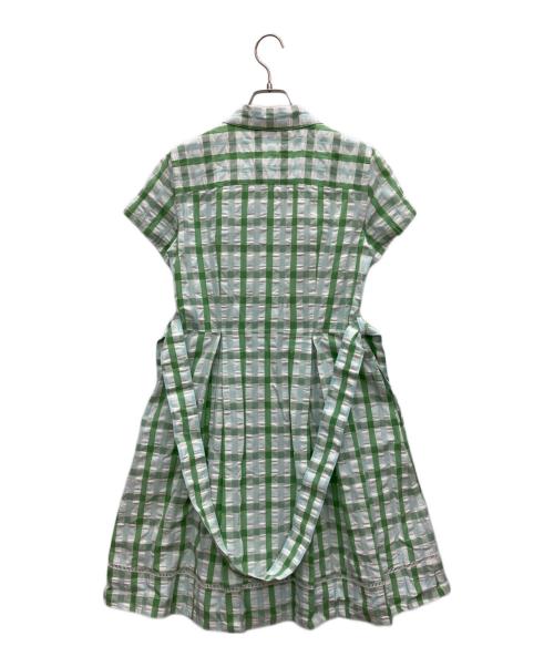 BROOKS BROTHERS（ブルックスブラザーズ）BROOKS BROTHERS (ブルックスブラザーズ) 半袖ワンピース 黄緑 未使用品の古着・服飾アイテム