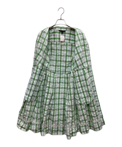 BROOKS BROTHERS（ブルックスブラザーズ）BROOKS BROTHERS (ブルックスブラザーズ) 半袖ワンピース 黄緑 未使用品の古着・服飾アイテム