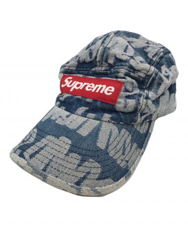 シュプリーム supreme キャップ　インディゴ 中古・古着通販】SUPREME (シュプリーム) ロゴデニムキャップ