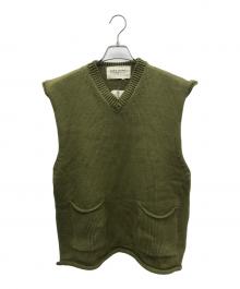 XENIA TELUNTS（キゼニアテルンツ）の古着「Vネックニット」｜グリーン