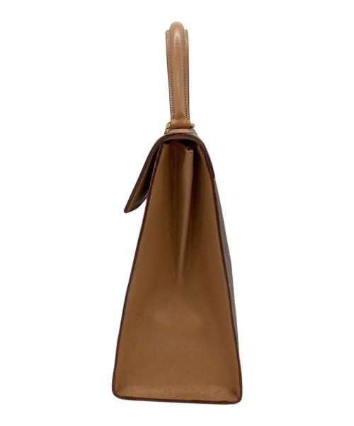 CELINE（セリーヌ）CELINE (セリーヌ) マカダム柄 ハンドバッグ ブラウンの古着・服飾アイテム