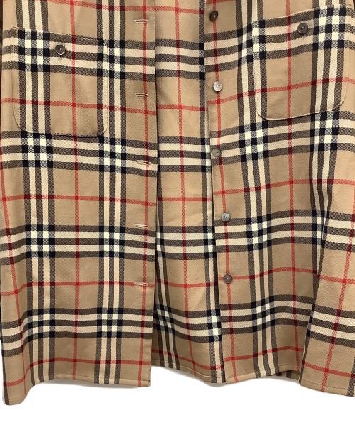 Burberry's（バーバリー）Burberry's (バーバリーズ) ノバチェック シャツジャケット ブラウン サイズ:13BRの古着・服飾アイテム