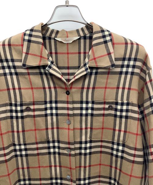 Burberry's（バーバリー）Burberry's (バーバリーズ) ノバチェック シャツジャケット ブラウン サイズ:13BRの古着・服飾アイテム