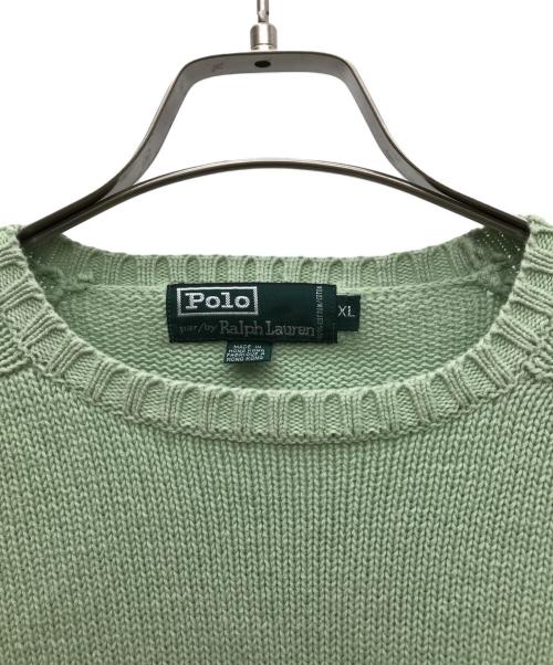 POLO RALPH LAUREN（ポロ・ラルフローレン）POLO RALPH LAUREN (ポロ・ラルフローレン) セーター グリーン サイズ:XLの古着・服飾アイテム