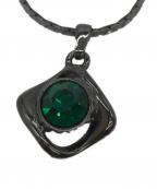 Yves Saint Laurentイヴサンローラン）の古着「ネックレス」｜ブラック×グリーン