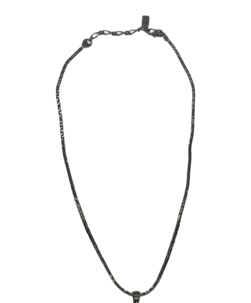 Yves Saint Laurent（イヴサンローラン）Yves Saint Laurent (イヴサンローラン) ネックレス ブラック×グリーンの古着・服飾アイテム