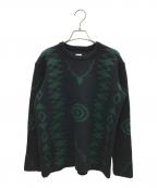 South2 West8サウスツー ウエストエイト）の古着「厚手ニット」｜グリーン×ブラック