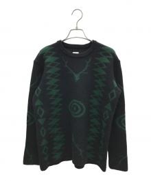 South2 West8（サウスツー ウエストエイト）の古着「厚手ニット」｜グリーン×ブラック