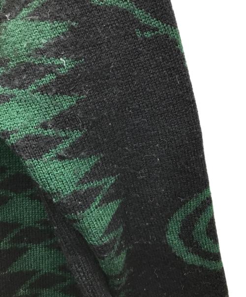 South2 West8（サウスツー ウエストエイト）South2 West8 (サウスツー ウエストエイト) 厚手ニット グリーン×ブラック サイズ:2の古着・服飾アイテム