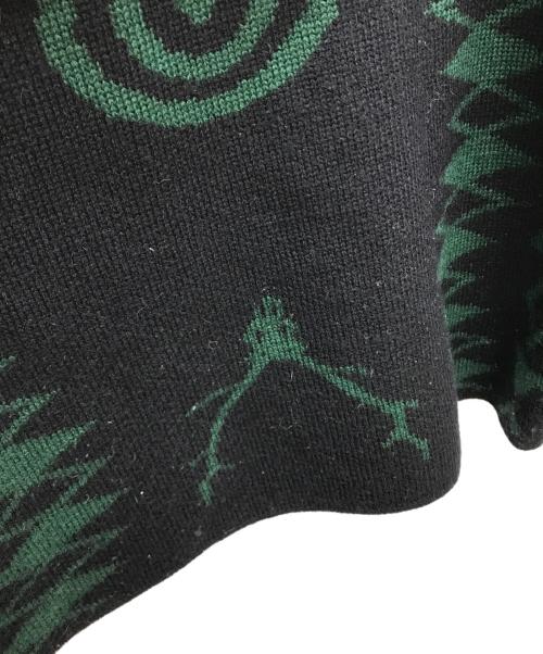 South2 West8（サウスツー ウエストエイト）South2 West8 (サウスツー ウエストエイト) 厚手ニット グリーン×ブラック サイズ:2の古着・服飾アイテム