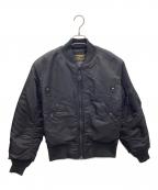 waiperワイパー）の古着「MA-1フライトジャケット」｜ブラック