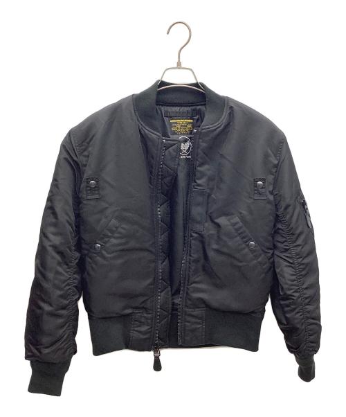 waiper（ワイパー）waiper (ワイパー) MA-1フライトジャケット ブラック サイズ:Sの古着・服飾アイテム