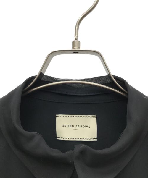 UNITED ARROWS TOKYO（ユナイテッドアローズトウキョウ）UNITED ARROWS TOKYO (ユナイテッドアローズトウキョウ) オーガンジープリーツカフスブラウス ブラック サイズ:無しの古着・服飾アイテム
