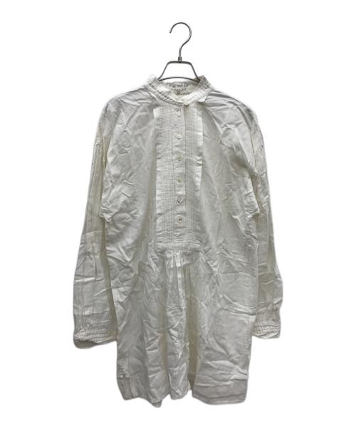 Khadi and Co（カディアンドコー）Khadi and Co (カディアンドコー) 長袖ワンピース ホワイト サイズ:Ｌの古着・服飾アイテム