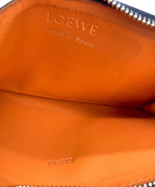 LOEWE（ロエベ）LOEWE (ロエベ) ノットコインカードホルダー ブラック×オレンジの古着・服飾アイテム