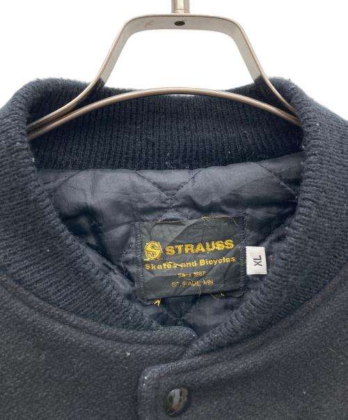 STRAUSS（シュトラウス）STRAUSS (シュトラウス) スタジャン ブラック サイズ:XLの古着・服飾アイテム