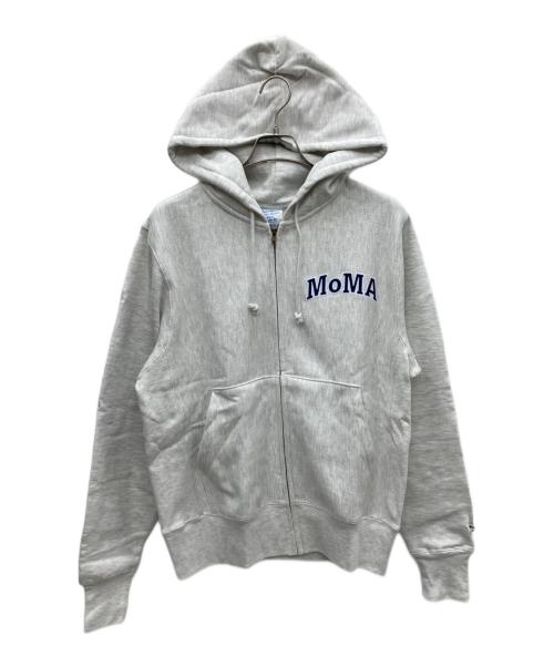 MoMA（モマ）MoMA (モマ) Champion (チャンピオン) ジップパーカー グレー サイズ:Sの古着・服飾アイテム