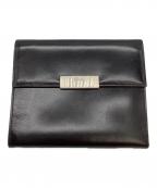 PRADAプラダ）の古着「3つ折り財布」｜ブラック