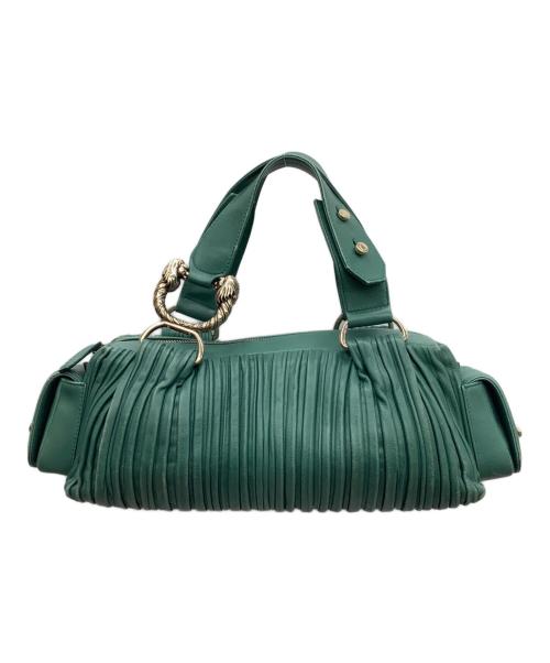 BVLGARI（ブルガリ）BVLGARI (ブルガリ) レオーニギャザーバッグ グリーンの古着・服飾アイテム