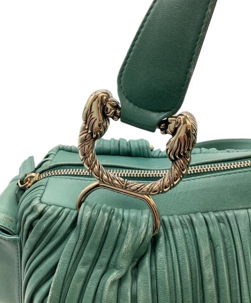 BVLGARI（ブルガリ）BVLGARI (ブルガリ) レオーニギャザーバッグ グリーンの古着・服飾アイテム