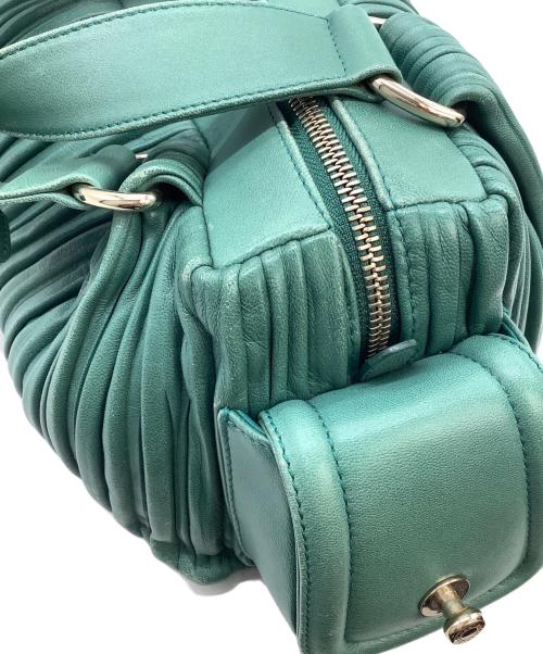 BVLGARI（ブルガリ）BVLGARI (ブルガリ) レオーニギャザーバッグ グリーンの古着・服飾アイテム