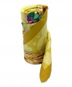 BVLGARIブルガリ）の古着「シルクスカーフ」｜イエロー×グリーン