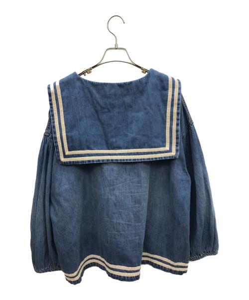 IMAKOKONI GIRL（イマココニ ガール）IMAKOKONI GIRL (イマココニ ガール) 長袖ブラウス ブルー サイズ:Mの古着・服飾アイテム