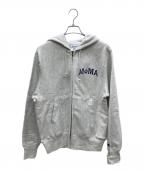 MoMA×Championモマ×チャンピオン）の古着「ジップパーカー」｜グレー