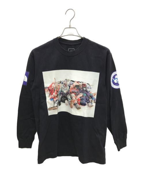 THE NORTH FACE（ザ ノース フェイス）THE NORTH FACE (ザ ノース フェイス) プリントカットソー ブラック サイズ:Sの古着・服飾アイテム