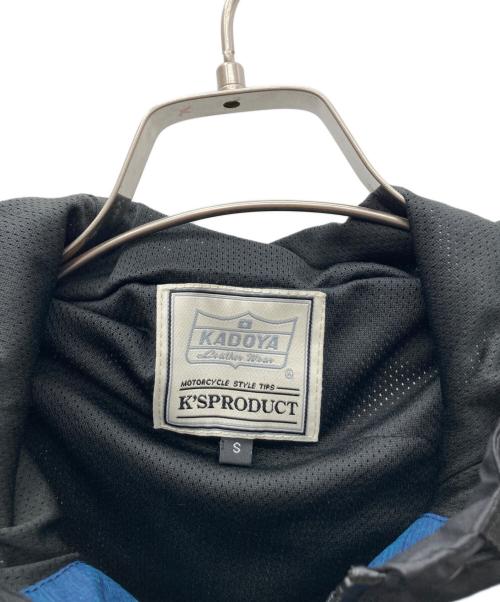 KADOYA（カドヤ）KADOYA (カドヤ) マウンテンパーカー ブラック×ブルー サイズ:Sの古着・服飾アイテム