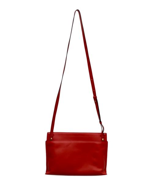 LOEWE（ロエベ）LOEWE (ロエベ) LOEWE アナグラム ラージダブルポーチ ショルダーバッグ  レッドの古着・服飾アイテム