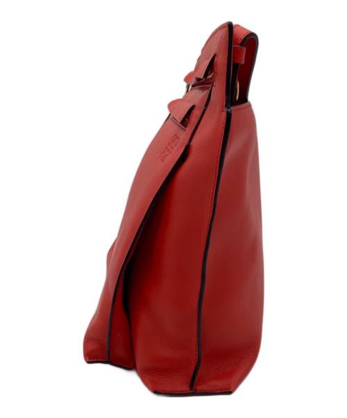 LOEWE（ロエベ）LOEWE (ロエベ) LOEWE アナグラム ラージダブルポーチ ショルダーバッグ  レッドの古着・服飾アイテム