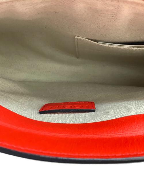 LOEWE（ロエベ）LOEWE (ロエベ) LOEWE アナグラム ラージダブルポーチ ショルダーバッグ  レッドの古着・服飾アイテム