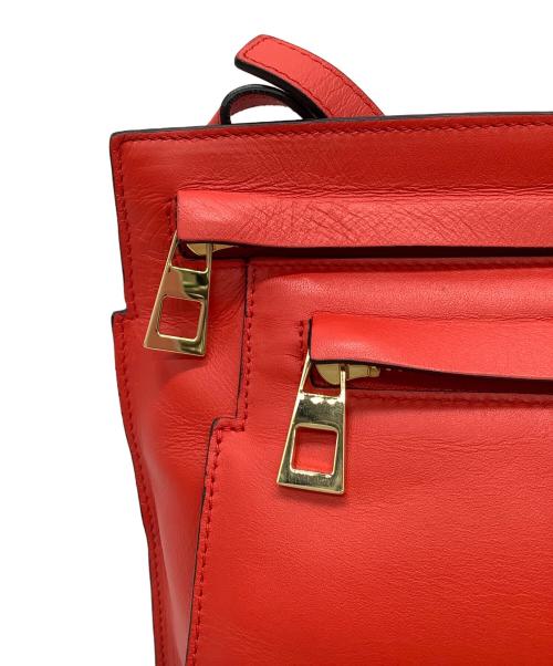 LOEWE（ロエベ）LOEWE (ロエベ) LOEWE アナグラム ラージダブルポーチ ショルダーバッグ  レッドの古着・服飾アイテム