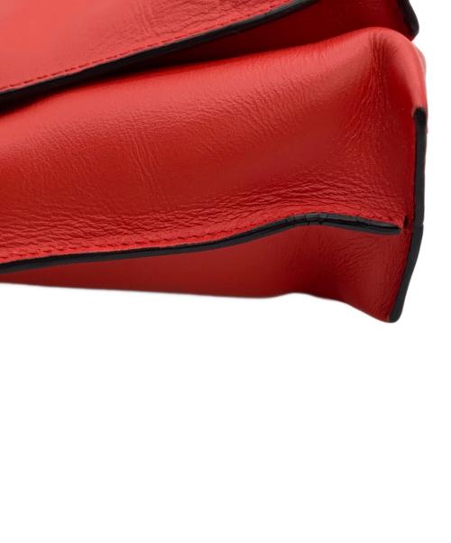 LOEWE（ロエベ）LOEWE (ロエベ) LOEWE アナグラム ラージダブルポーチ ショルダーバッグ  レッドの古着・服飾アイテム