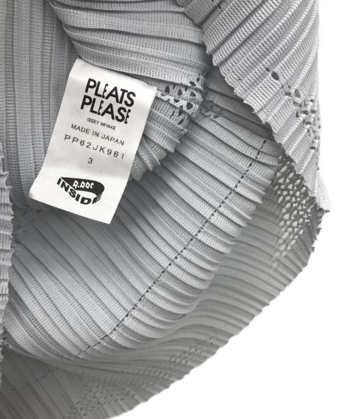 PLEATS PLEASE（プリーツプリーズ）PLEATS PLEASE (プリーツプリーズ) ノースリーブカットソー スカイブルー サイズ:3の古着・服飾アイテム