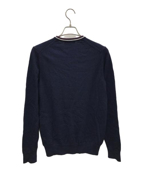 FRED PERRY（フレッドペリー）FRED PERRY (フレッドペリー) 薄手ニット ネイビー サイズ:Sの古着・服飾アイテム