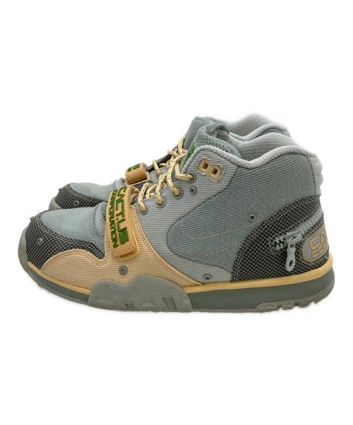 NIKE（ナイキ）NIKE Travis Scott Air Trainer 1 SP Grey Haze and Dusty Sage（エアトレーナー1 SP グレーヘイズ アンド ダスティセージ） ブルー×アイボリー サイズ:US8.5の古着・服飾アイテム