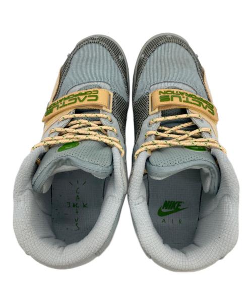 NIKE（ナイキ）NIKE Travis Scott Air Trainer 1 SP Grey Haze and Dusty Sage（エアトレーナー1 SP グレーヘイズ アンド ダスティセージ） ブルー×アイボリー サイズ:US8.5の古着・服飾アイテム
