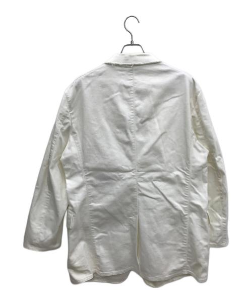 Calvin Klein（カルバンクライン）Calvin Klein (カルバンクライン) デニムジャケット ホワイト サイズ:3Lの古着・服飾アイテム