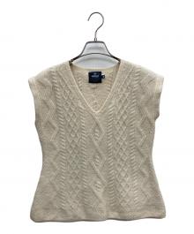 aran WOOLLEN MILLS（アラン ウーレンミルズ）の古着「ニットベスト」｜ベージュ